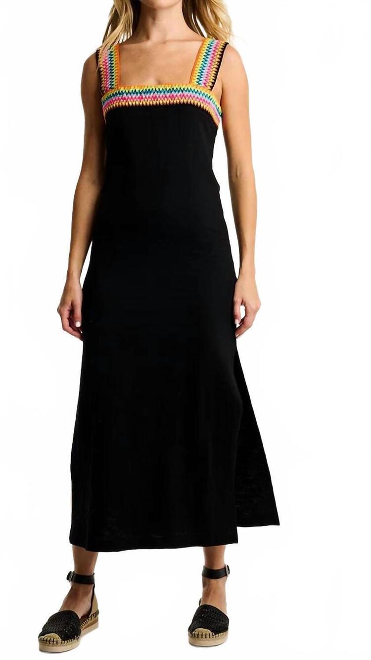 NEW LISA TODD love bond midi dress in black